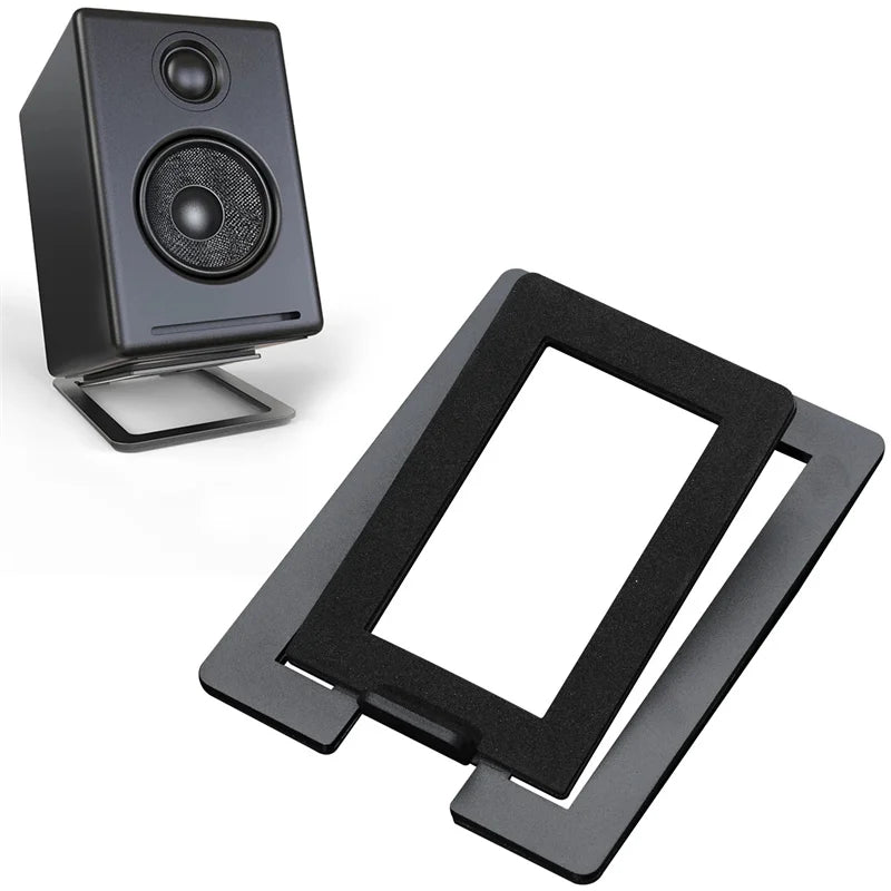 Speaker Support Base Carbon Steel For Tabletop Speaker Bottom Stand with Shock Absorption Enhanced Sound Quality Soundbox Rack
