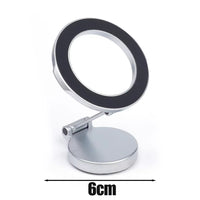 Foldable Magnetic Car Phone Holder Metal Phone Holder for Magsafe 360° Adjustable Magnetic Car Bracket for Iphone 14 13 12 Pro