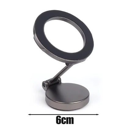 Foldable Magnetic Car Phone Holder Metal Phone Holder for Magsafe 360° Adjustable Magnetic Car Bracket for Iphone 14 13 12 Pro