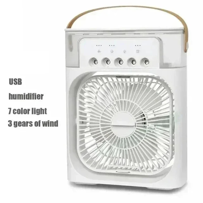 New 3-in-1 fan, air conditioner, mini home air cooler, LED night light, portable humidifier, air conditioning fan, office and ho