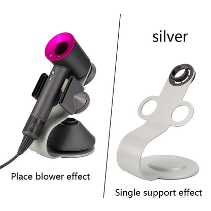 Hair Dryer Stand Holder Bathroom Accessories Organizer Portable Bracket Punch Free Organizer Hair Dryer Storage Space Aluminum