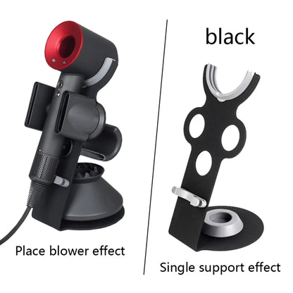 Hair Dryer Stand Holder Bathroom Accessories Organizer Portable Bracket Punch Free Organizer Hair Dryer Storage Space Aluminum
