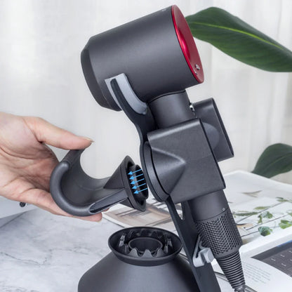 Hair Dryer Stand Holder Bathroom Accessories Organizer Portable Bracket Punch Free Organizer Hair Dryer Storage Space Aluminum