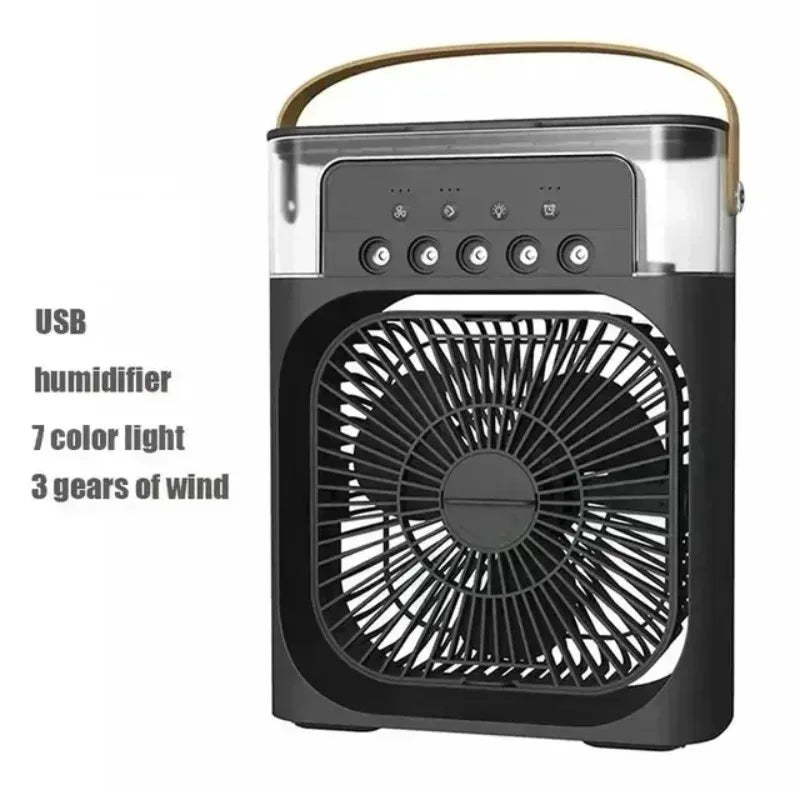 New 3-in-1 fan, air conditioner, mini home air cooler, LED night light, portable humidifier, air conditioning fan, office and ho