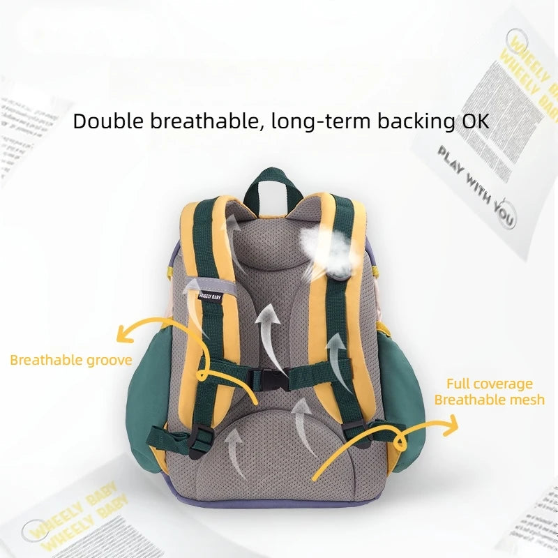 Children's schoolbags kindergarten elementary school students backpacks out for travel mountaineering bags boys and girls lightw