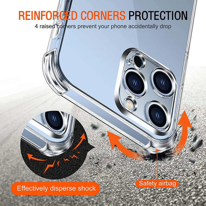Case For iphone 16 Pro Max Phone Case iphone 11 12 13 mini 14 15 16 Plus 16 Pro Max Cover Thick Shockproof Clear Cases