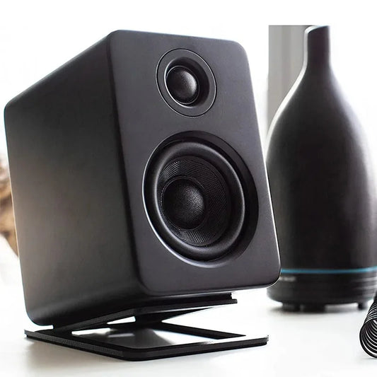 Speaker Support Base Carbon Steel For Tabletop Speaker Bottom Stand with Shock Absorption Enhanced Sound Quality Soundbox Rack