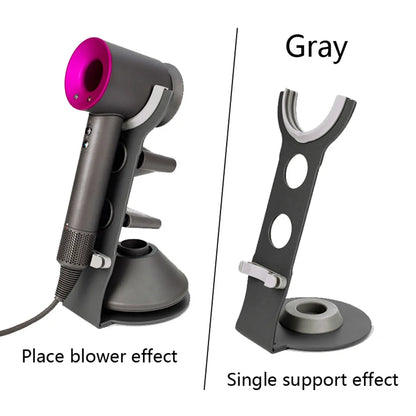 Hair Dryer Stand Holder Bathroom Accessories Organizer Portable Bracket Punch Free Organizer Hair Dryer Storage Space Aluminum