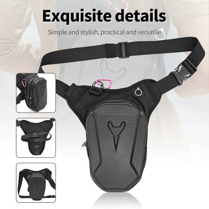 Motorcycle Drop Leg Bag For Men Women Ride Cycling Casual Waist Bag Fanny Pack Travel Hiking Climbing Outdoor Pocket Waterproof