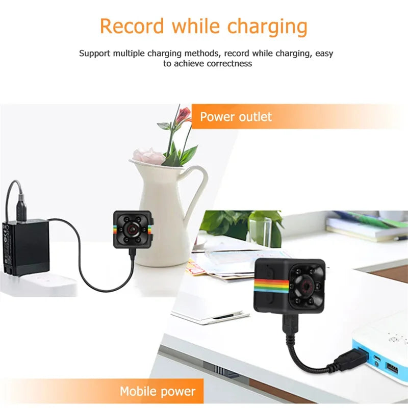 Xiaomi Mini Camera HD Portable Small Nanny Cam Video Voice Mini DV Recorder Indoor Covert Security Camera for Home and Office