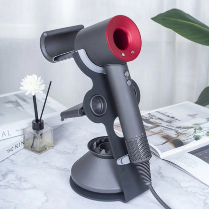 Hair Dryer Stand Holder Bathroom Accessories Organizer Portable Bracket Punch Free Organizer Hair Dryer Storage Space Aluminum