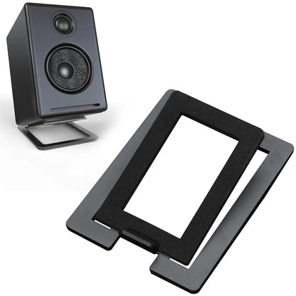 Speaker Support Base Carbon Steel For Tabletop Speaker Bottom Stand with Shock Absorption Enhanced Sound Quality Soundbox Rack