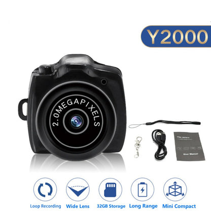 Mini Camera HD Audio Video Recorder Security Ultra Small Body Camera Portable Outdoor Sports DV DVR Y2000 Surveillance Camcorder