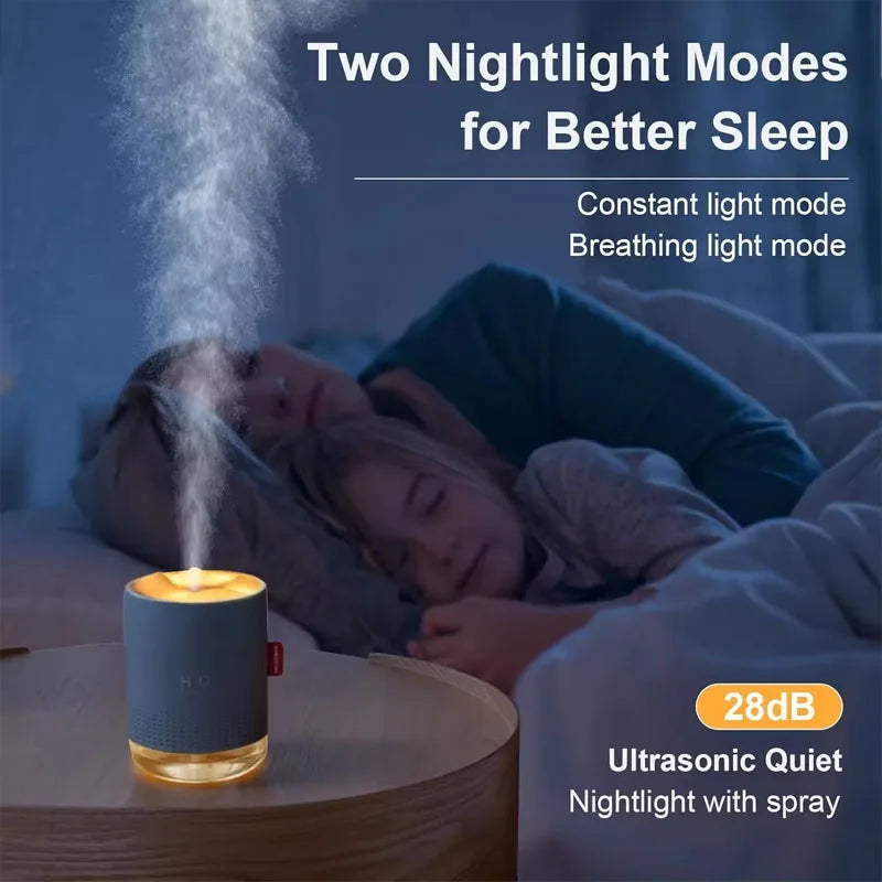 Home Appliance Rechargeable Wireless Humidifier Ultrasonic Mist Maker Fogger Electric Portable Air Humidifier