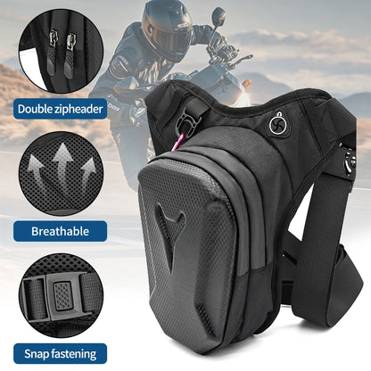 Motorcycle Drop Leg Bag For Men Women Ride Cycling Casual Waist Bag Fanny Pack Travel Hiking Climbing Outdoor Pocket Waterproof
