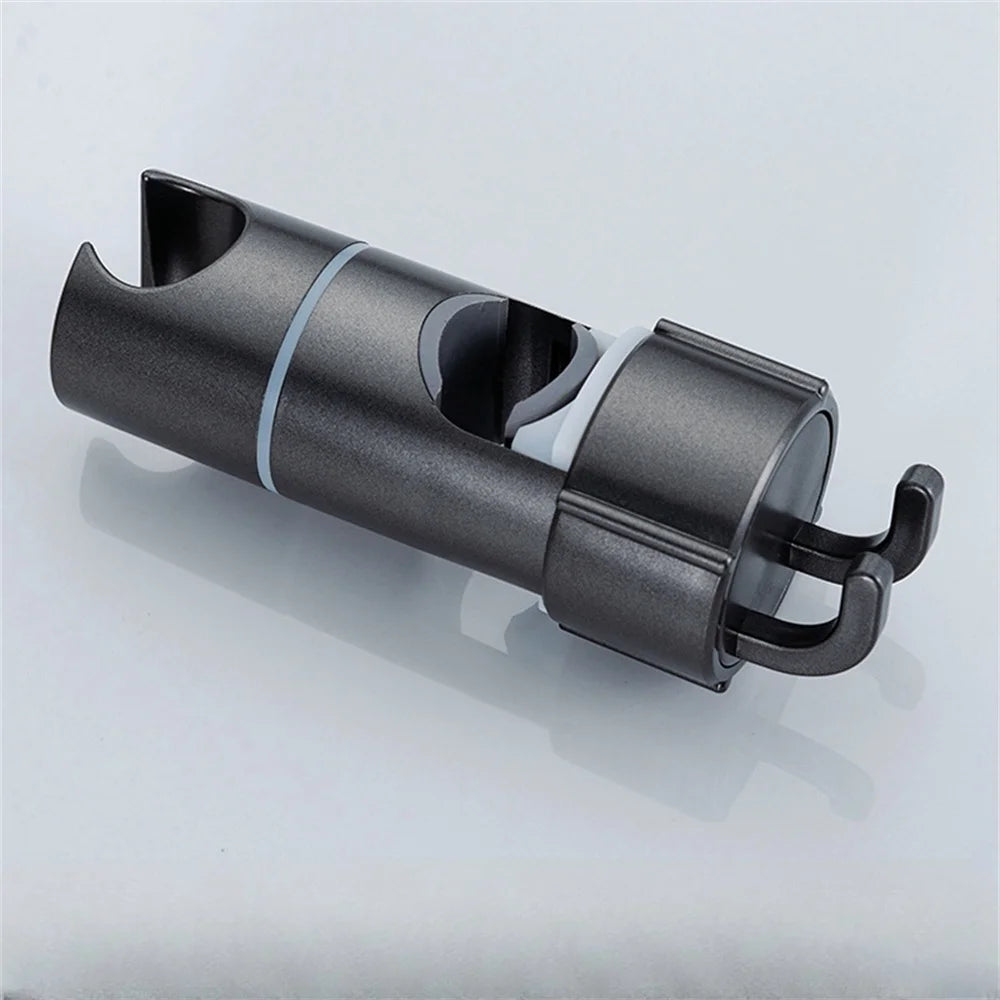ABS Adjustable Shower Head Holder Shower Holder Clamp Showerhead Rail Slide Bracket Bathroom Accessories Rotation Hook Design