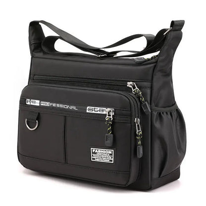 Rilibegan Men Crossbody Bag Single Shoulder Bags Big Capacity Storage Bag Fashion Multi-Pockets Business Crossbody Bags