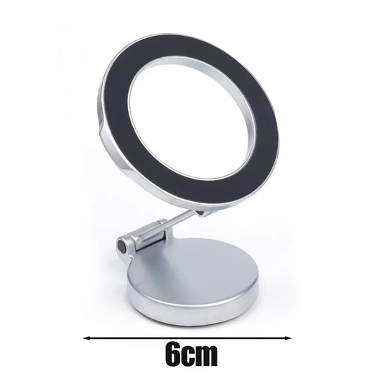 Foldable Magnetic Car Phone Holder Metal Phone Holder for Magsafe 360° Adjustable Magnetic Car Bracket for Iphone 14 13 12 Pro